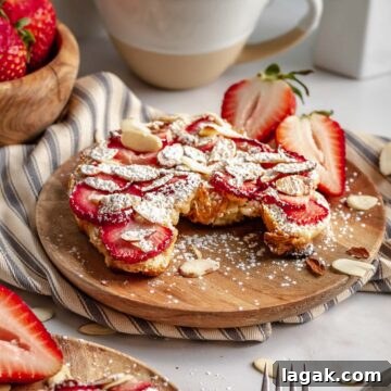 Strawberry almond bostock pastry