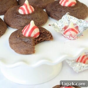 Double Chocolate Peppermint Kiss Cookies Bitten.