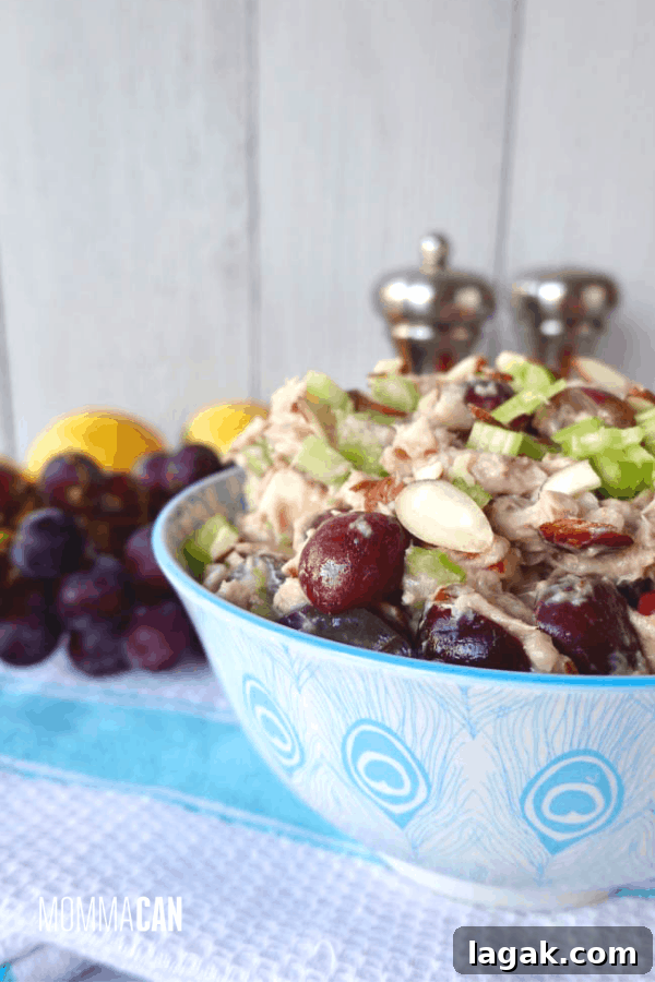 Delicious Apple Grape Almond Tuna Salad Recipe