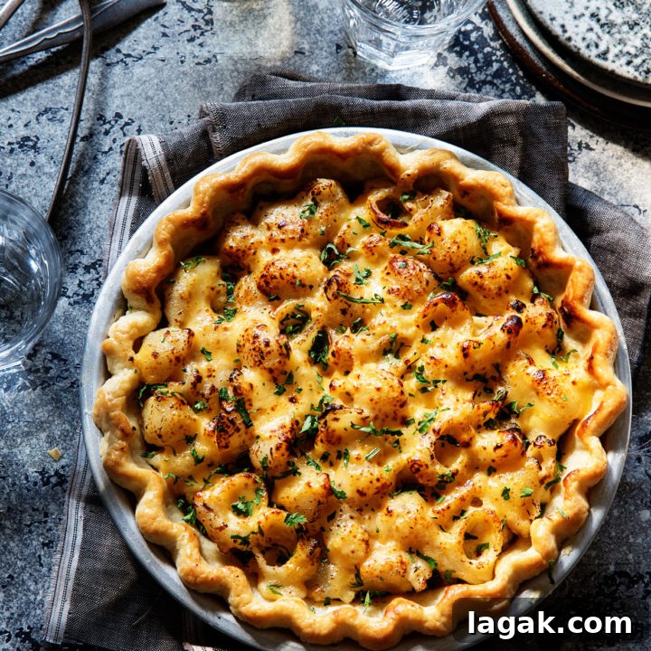 Meaty Mac and Cheese Pie