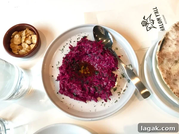 Top Portland Lunch Spots for Spring & Summer 2022 16 shalom y'all Roasted Beet Tahina with dill, black sesame, and olive oil