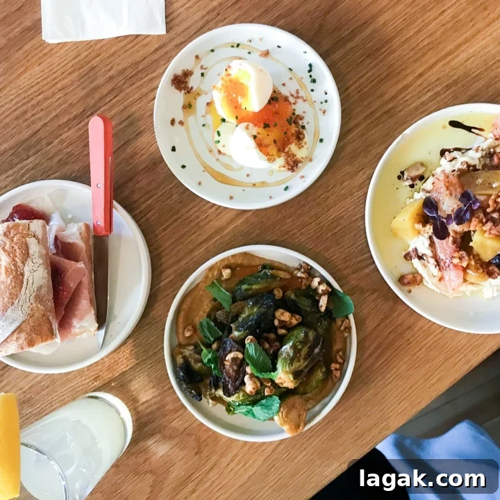 Top Portland Lunch Spots for Spring & Summer 2022 8 four of the best lunch menu items at canard in SE portland