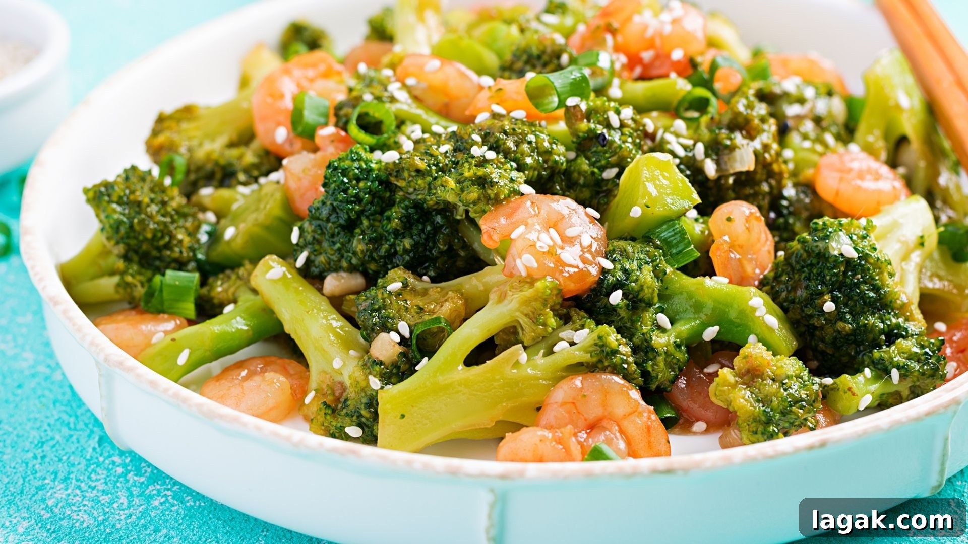 Garlic Shrimp and Broccoli from a Toaster Oven