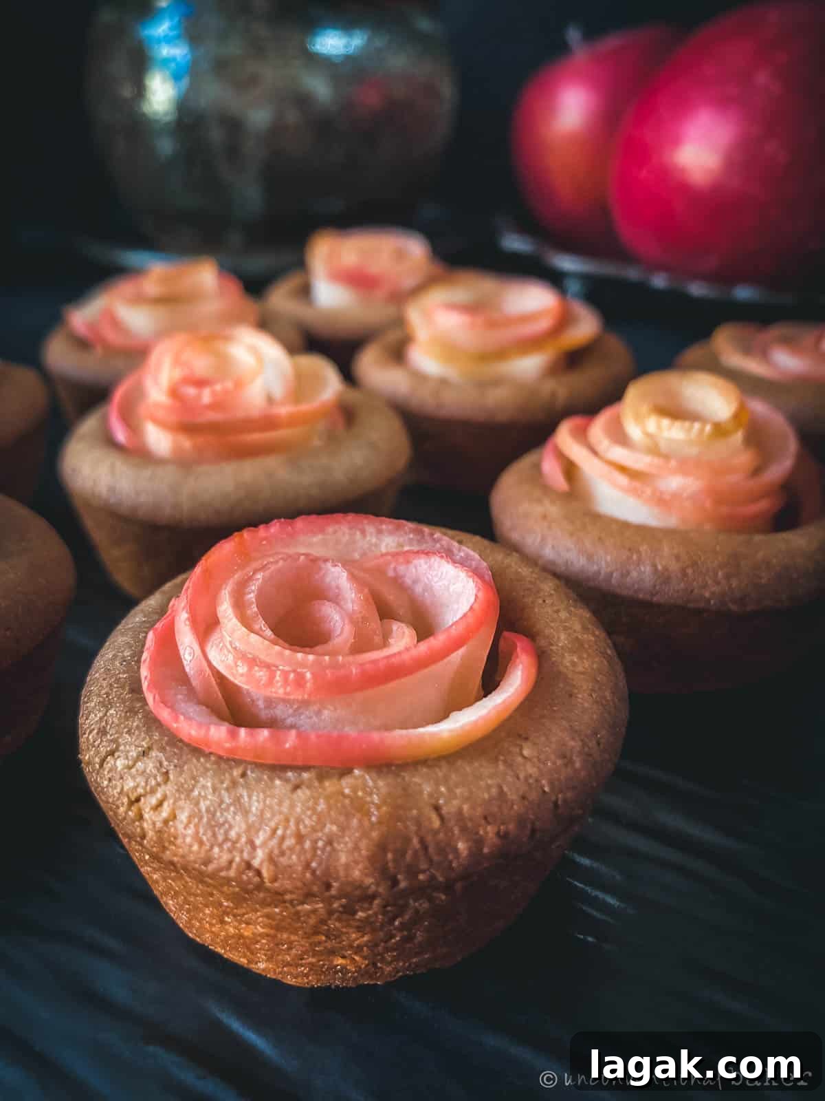 Apple Rosette Cookie Recipe: Crisp, Buttery Pastry Roses 2 vegan apple rose mini tarts