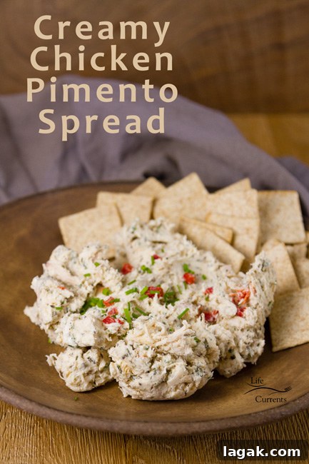 This Creamy Chicken Pimento Spread is a creamy delicious topping for crackers, perfect for all your parties! #appetizer #dip #party #biggame This Creamy Chicken Pimento Spread is a creamy delicious topping for crackers, perfect for all your parties! #appetizer #dip #party #biggame