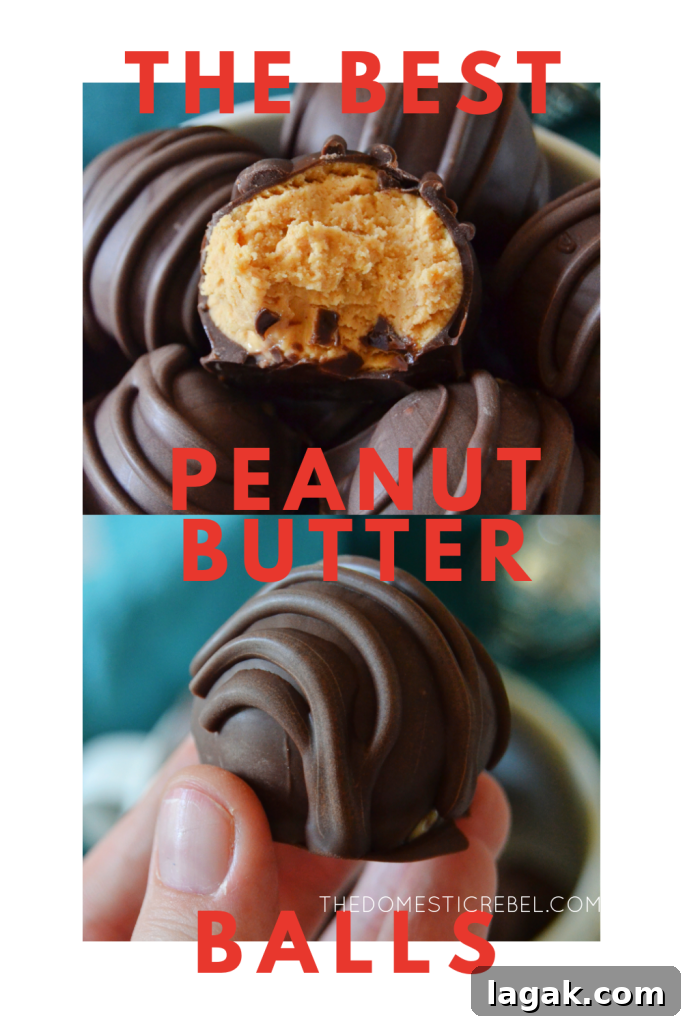 No-Bake Peanut Butter Balls Recipe for Quick Homemade Treats 8 the best peanut butter balls photo collage