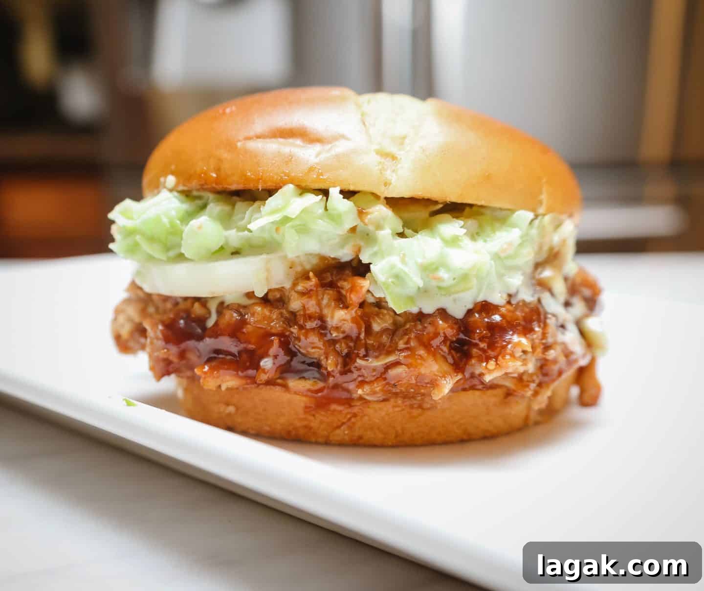 How to serve pulled BBQ chicken