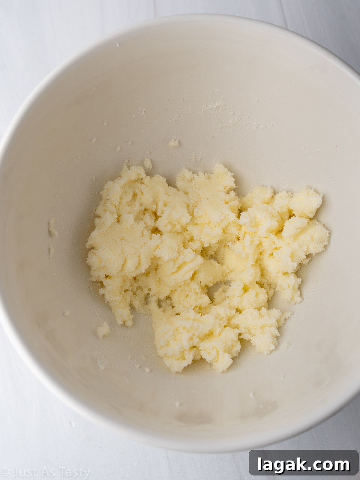 Gluten-Free Snickerdoodle Cookies: Soft Cinnamon Recipe 5 Creamed butter and sugar in a bowl.