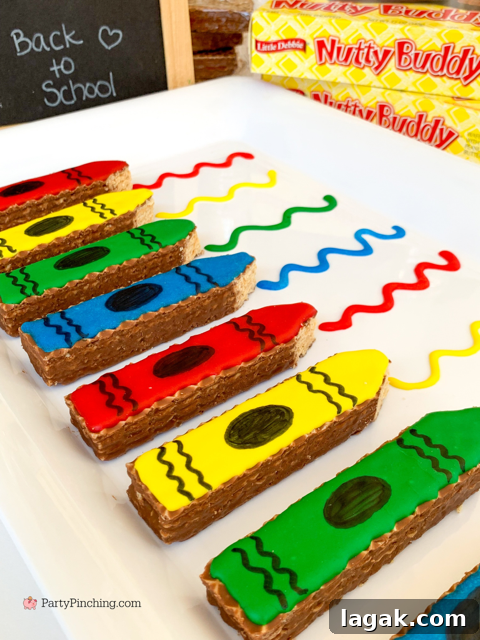 Nutty Buddy Crayons: Fun Peanut Butter Sandwich Toy Candy 3 back to school nutty buddy crayons, best easy back to school treat recipes for kids, Little Debbie Nutty Buddy back to school crayon wafer cookie bars, best back to school lunch box treats snack cookie after school snack treats dessert
