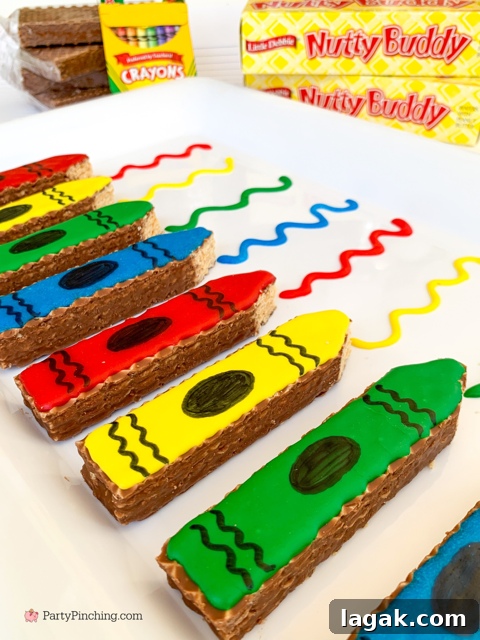 Nutty Buddy Crayons: Fun Peanut Butter Sandwich Toy Candy 10 back to school nutty buddy crayons, best easy back to school treat recipes for kids, Little Debbie Nutty Buddy back to school crayon wafer cookie bars, best back to school lunch box treats snack cookie after school snack treats dessert