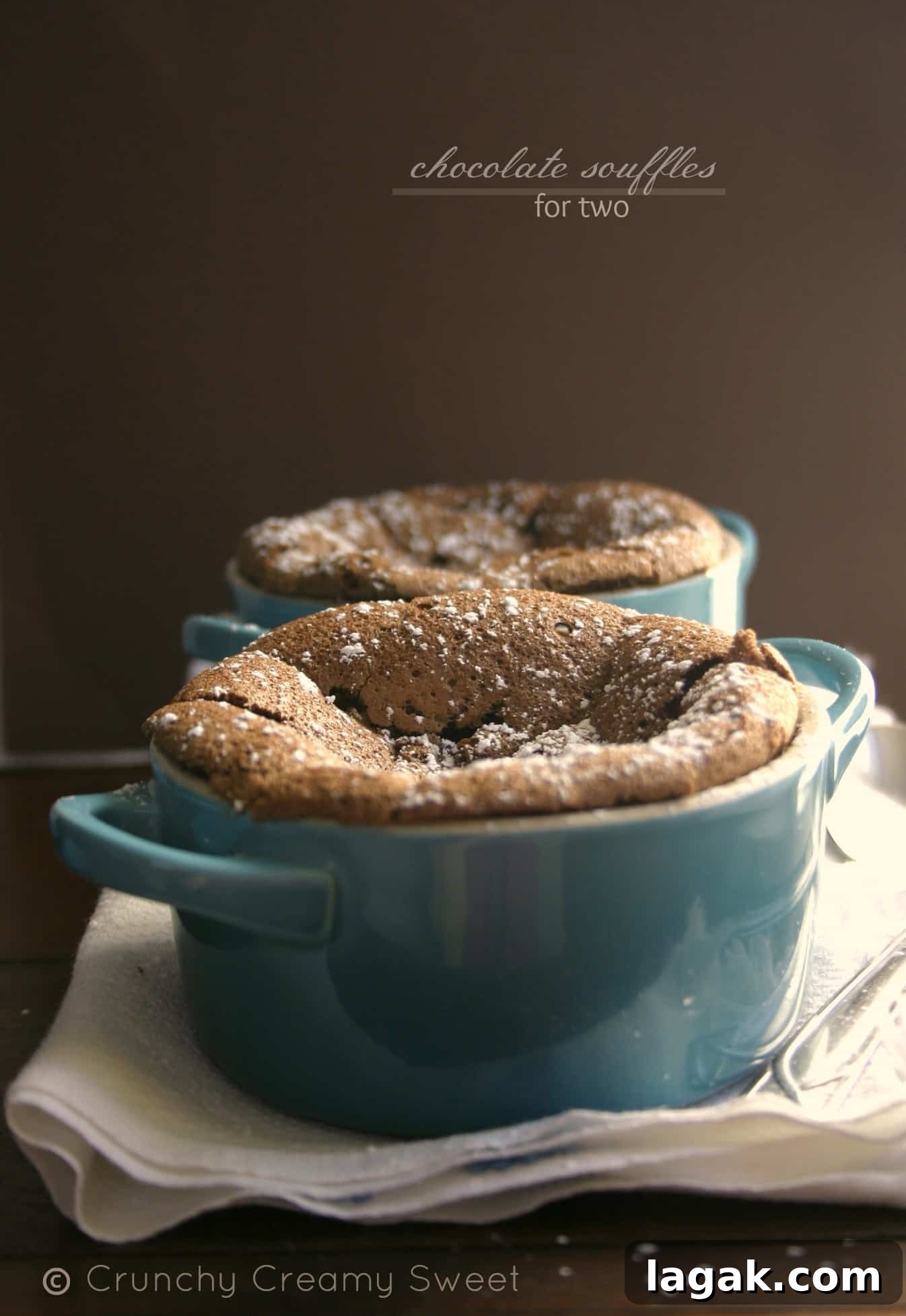 Chocolate Souffles - decadent dessert for the chocolate lovers. It's actually really easy to make and rich in flavor.