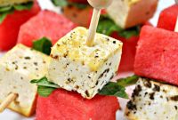 Watermelon, Mint & Vegan Feta Bites for Summer Parties