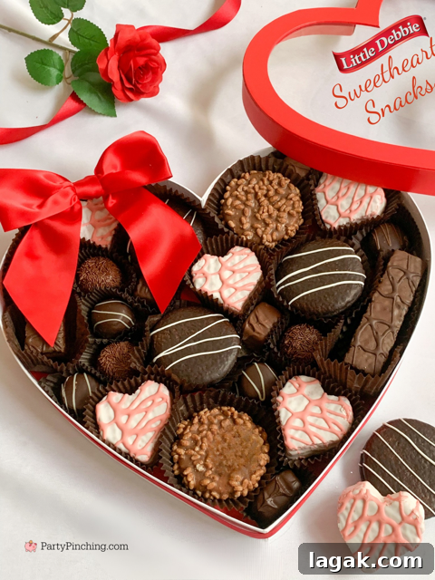 Little Debbie Valentine Sweetheart Snack Heart Gift Box