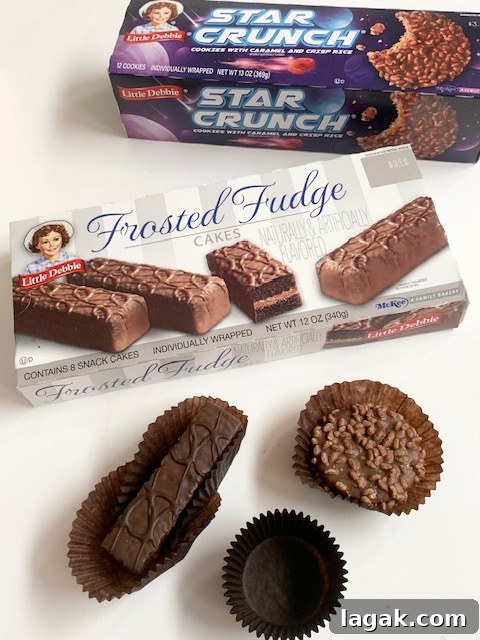 Classic Little Debbie snacks in liners