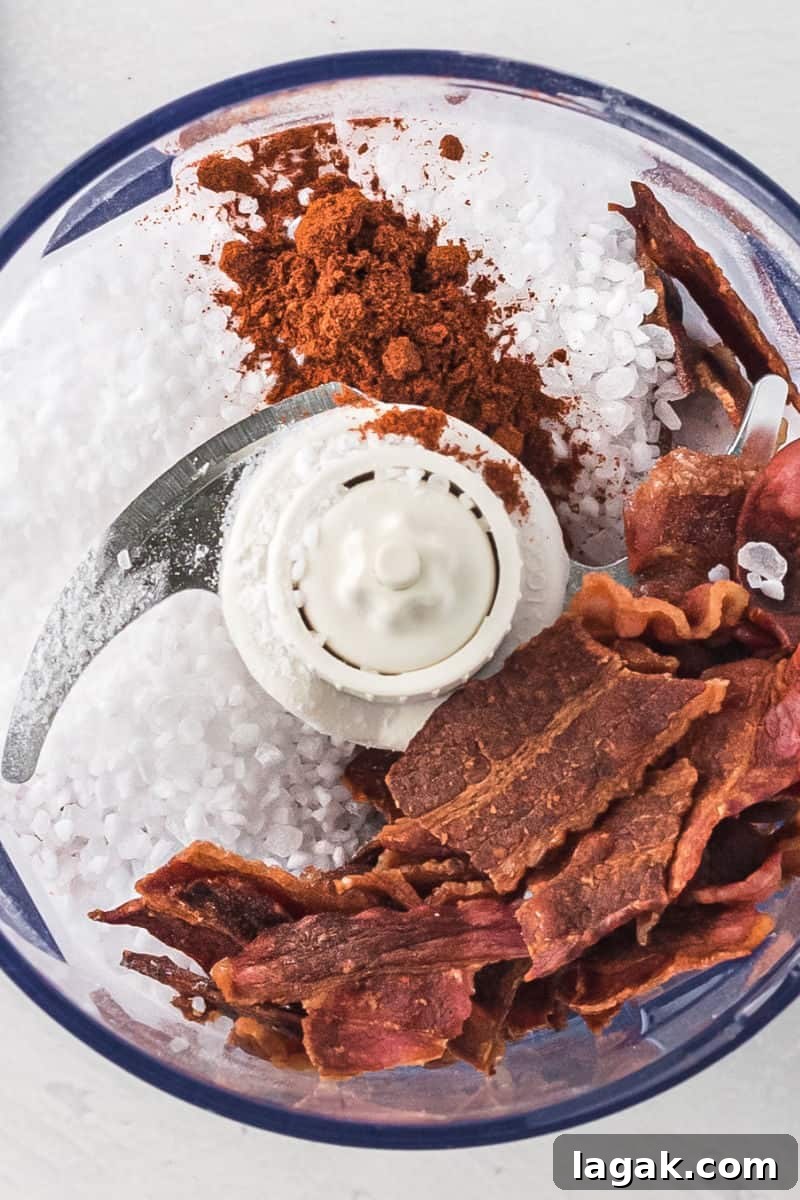 Smoky Bacon Salt: Flavorful Seasoning for Meat, Veggies & Snacks 5 img 25300 4