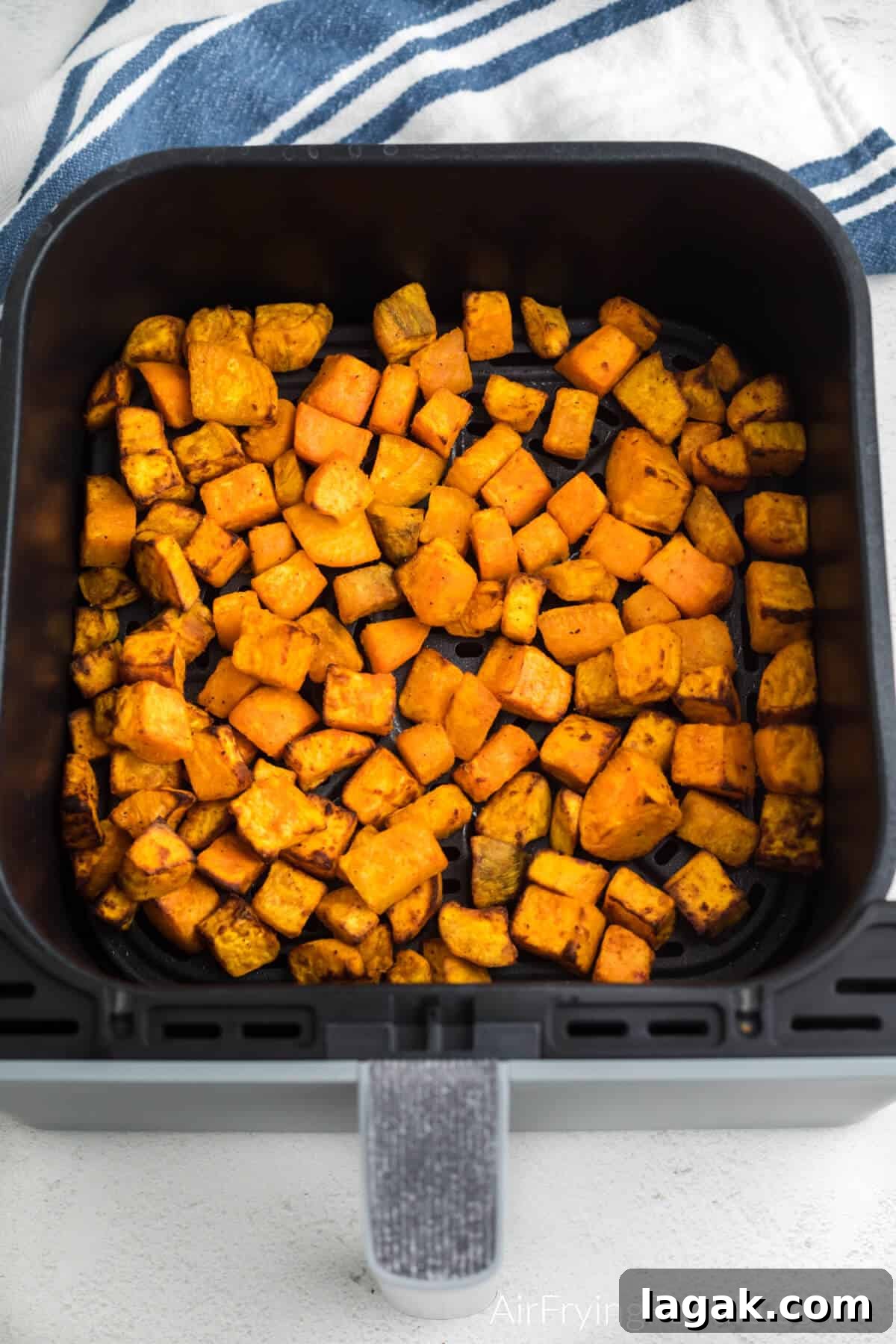 Crispy Air Fryer Sweet Potato Cubes Recipe 9 Step 5 air fry
