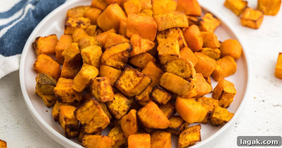 Crispy Air Fryer Sweet Potato Cubes Recipe 10 Step 6 serve