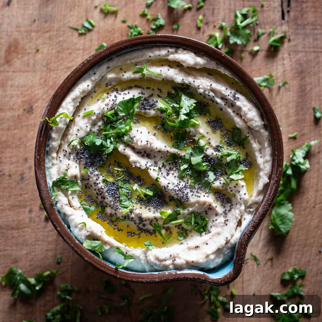 Creamy Vegan Butter Bean Dip — Protein-Packed Snack Recipe 17 bowl of butter bean hummus