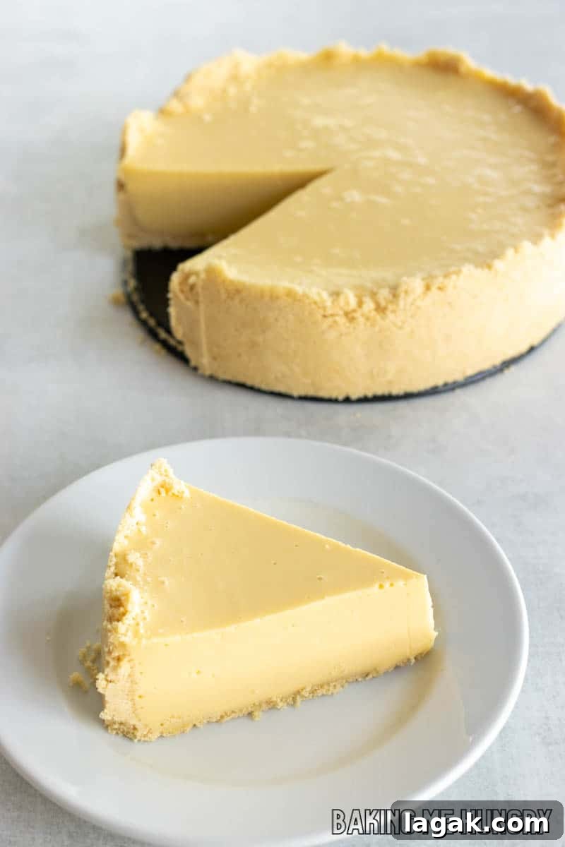 no bake passion fruit cheesecake with one piece missing