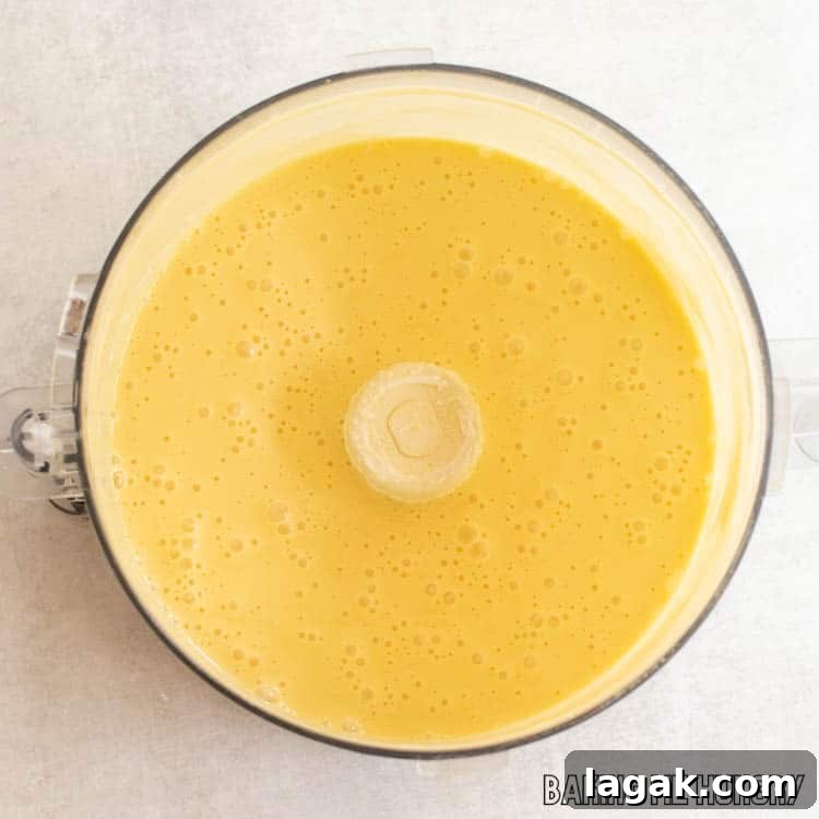 batter in food processor bowl