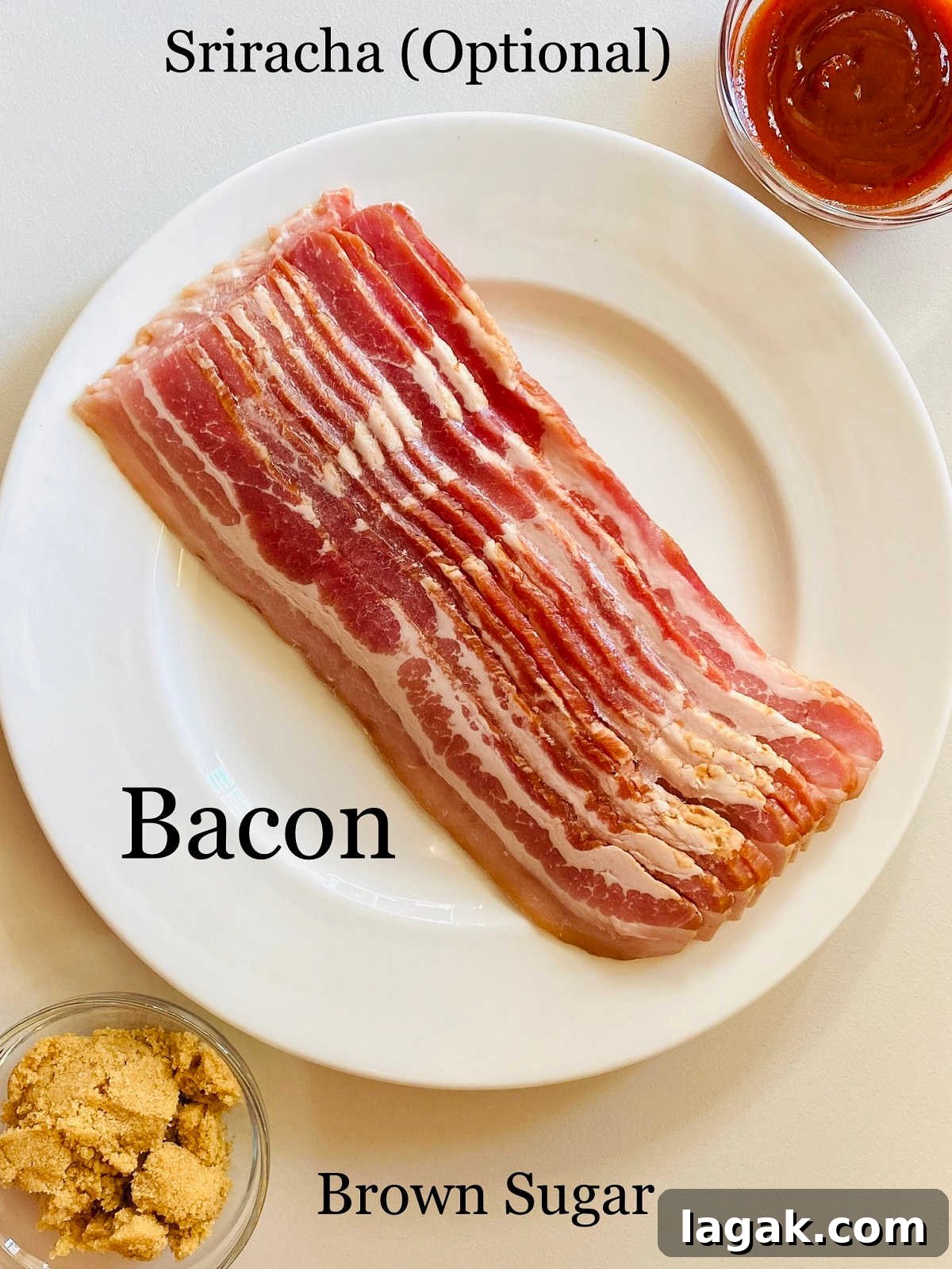 Savory Bacon Jerky: Homemade Recipe and Cooking Tips 3 labeled photo of ingredients to make bacon jerky