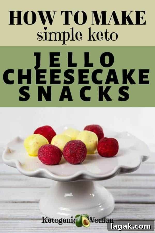 Keto Jello Cheesecake Snacks