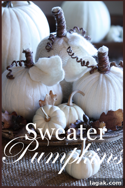25+ Cozy Sweater Craft Ideas for Stylish DIY Projects 14 Sweater pumpkins