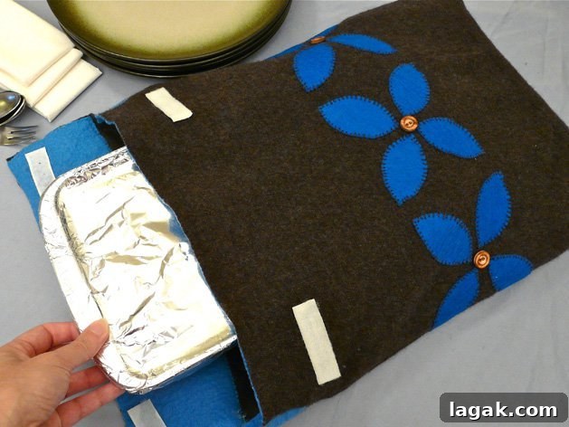 25+ Cozy Sweater Craft Ideas for Stylish DIY Projects 25 Potluck Dish Cozy from an Old Sweater
