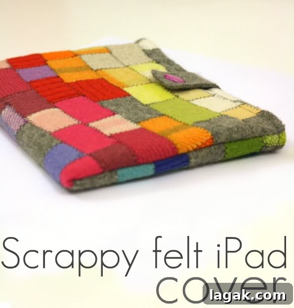 25+ Cozy Sweater Craft Ideas for Stylish DIY Projects 27 Scrappy Felt Ipad Cover