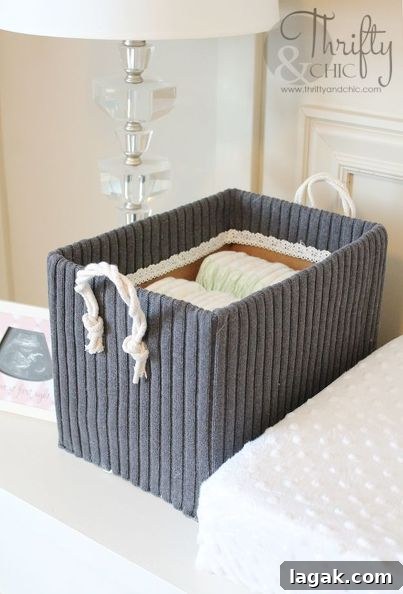 25+ Cozy Sweater Craft Ideas for Stylish DIY Projects 5 Cute Storage Box
