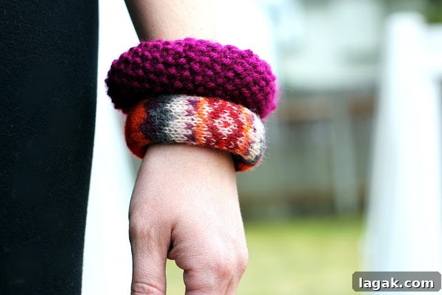 25+ Cozy Sweater Craft Ideas for Stylish DIY Projects 6 Sweater bangle