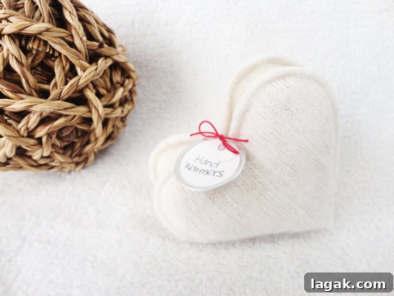 25+ Cozy Sweater Craft Ideas for Stylish DIY Projects 8 Cashmere sweater Sweetheart pocket hand warmers