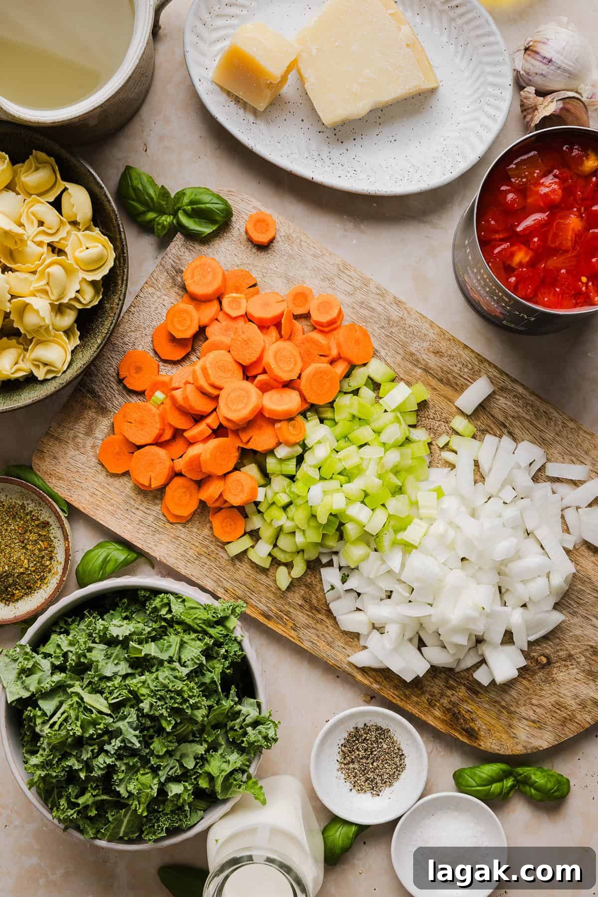 This Creamy Tortellini Soup is cozy, comforting and made with tender cheese tortellini, fresh veggies, herbs and a rich creamy broth. The perfect one pot meal that is both flavorful and satisfying!