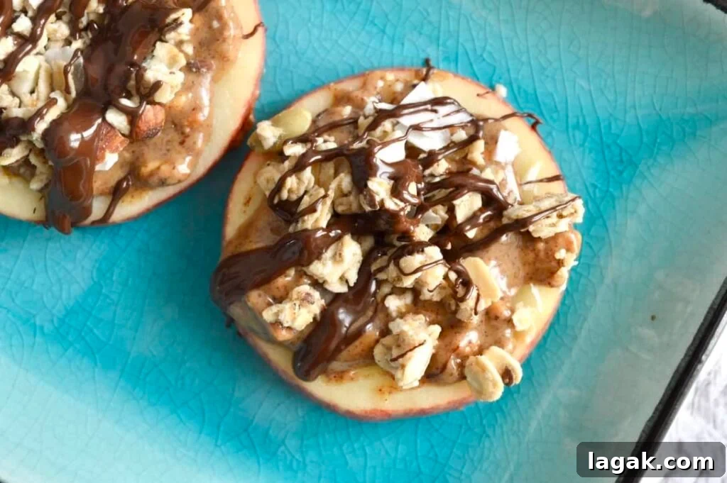 10 Gluten- and Dairy-Free Snack Recipes for Every Craving 7 chocolate peanut butter granola apple bites