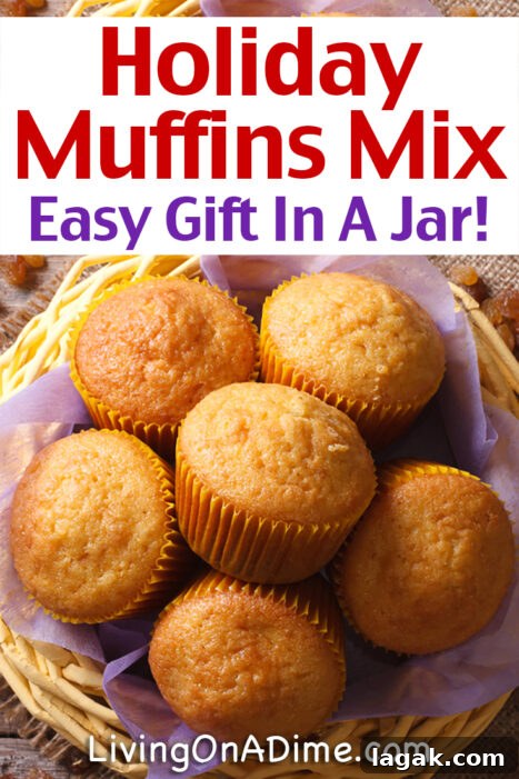 Festive Holiday Muffin Mix in a Jar — Homemade Gift Recipe 2 This easy holiday muffins mix recipe makes tasty muffins with all the flavor of the holidays! You can make the entire recipe yourself or make the mix for a delightful gift in a jar for friends, family, teachers or anyone who might like a tasty edible gift! These are also great after school snacks for kids!