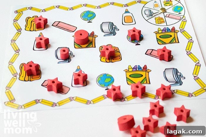 Printable Matching Games Pack for Preschoolers — Free Download 7 A printable matching activity sheet and mini erasers as game pieces.