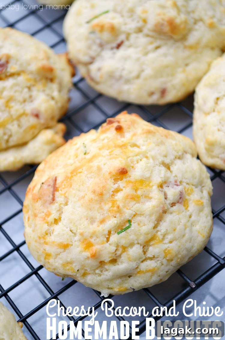 Cheesy Bacon & Chive Biscuits with Progresso Soup Pairing 2 Cheesy Bacon and Chive Homemade Biscuits
