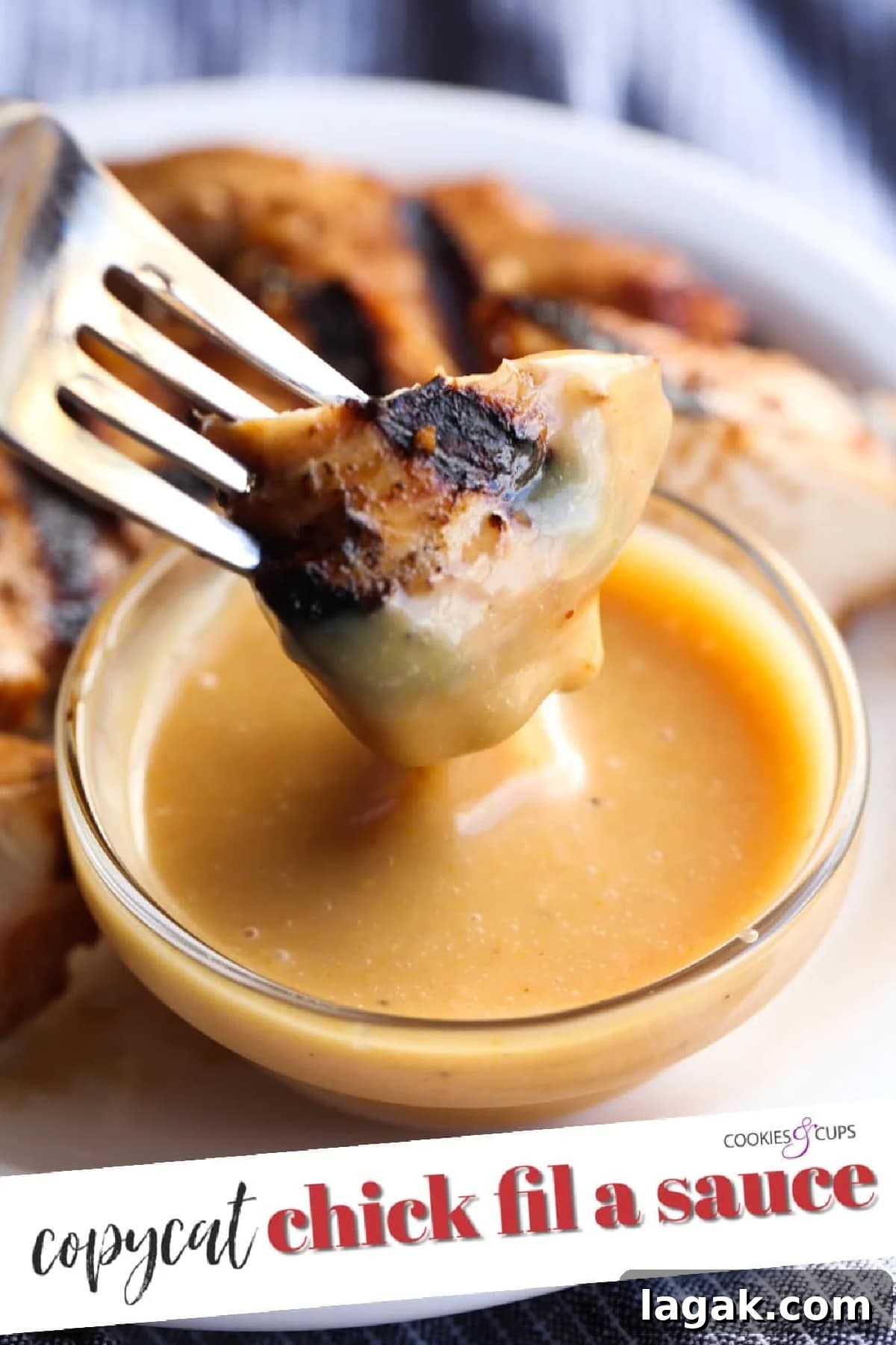 Homemade Chicken Dipping Sauce Recipe for Crispy Chicken 2 Chicken Dipping Sauce (Copycat Chick-Fil-A Sauce Recipe) Pinterest Image with text