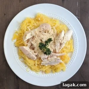 Spaghetti Squash with Chicken and Parmesan — Light Dinner Recipe 3 Low calorie spaghetti squash and chicken recipe