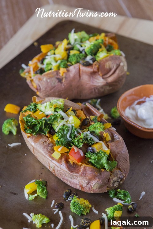 Vegetarian Loaded Sweet Potato