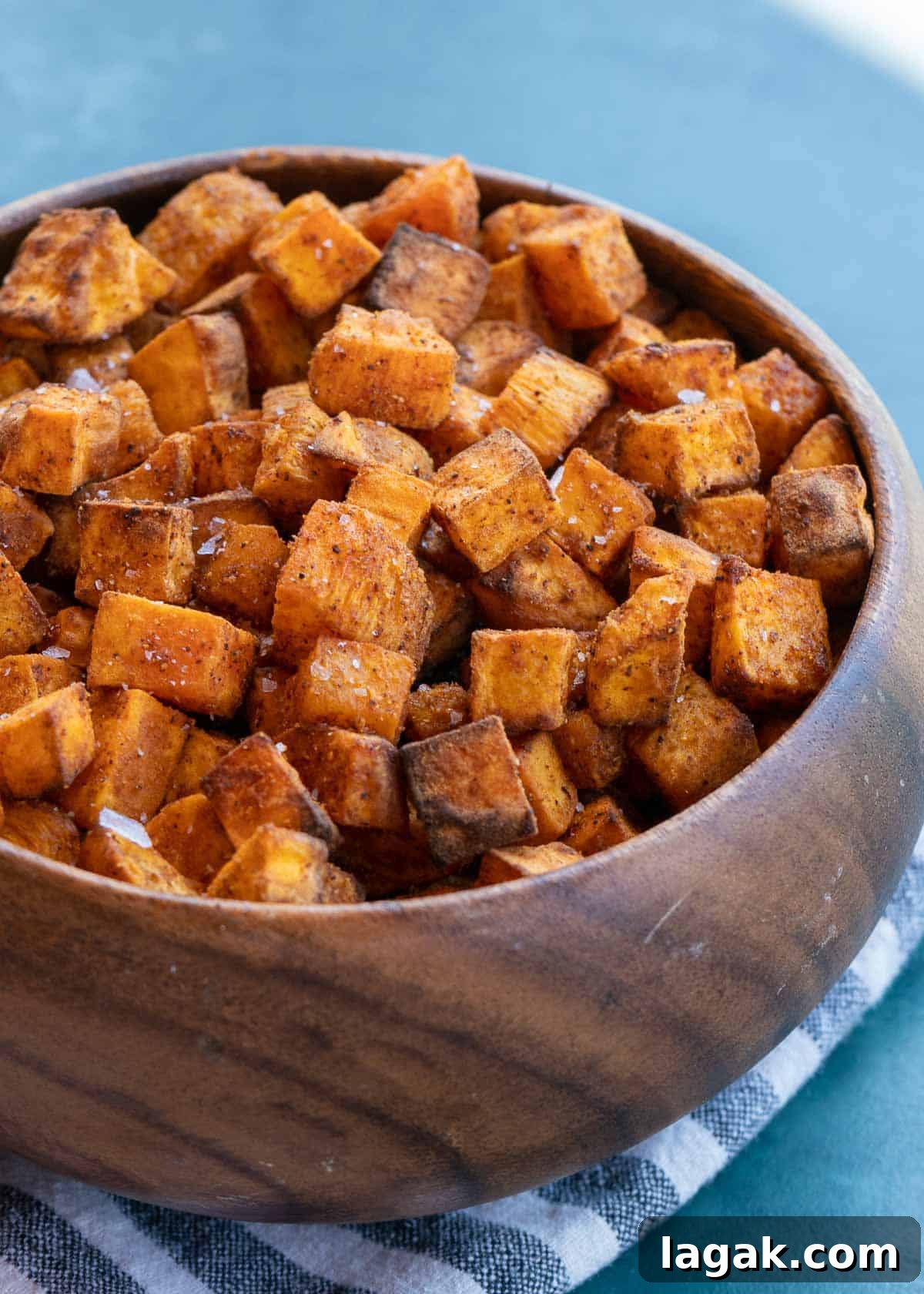 Crispy Air Fryer Sweet Potato Cubes Recipe 3 air fryer sweet potato cubes