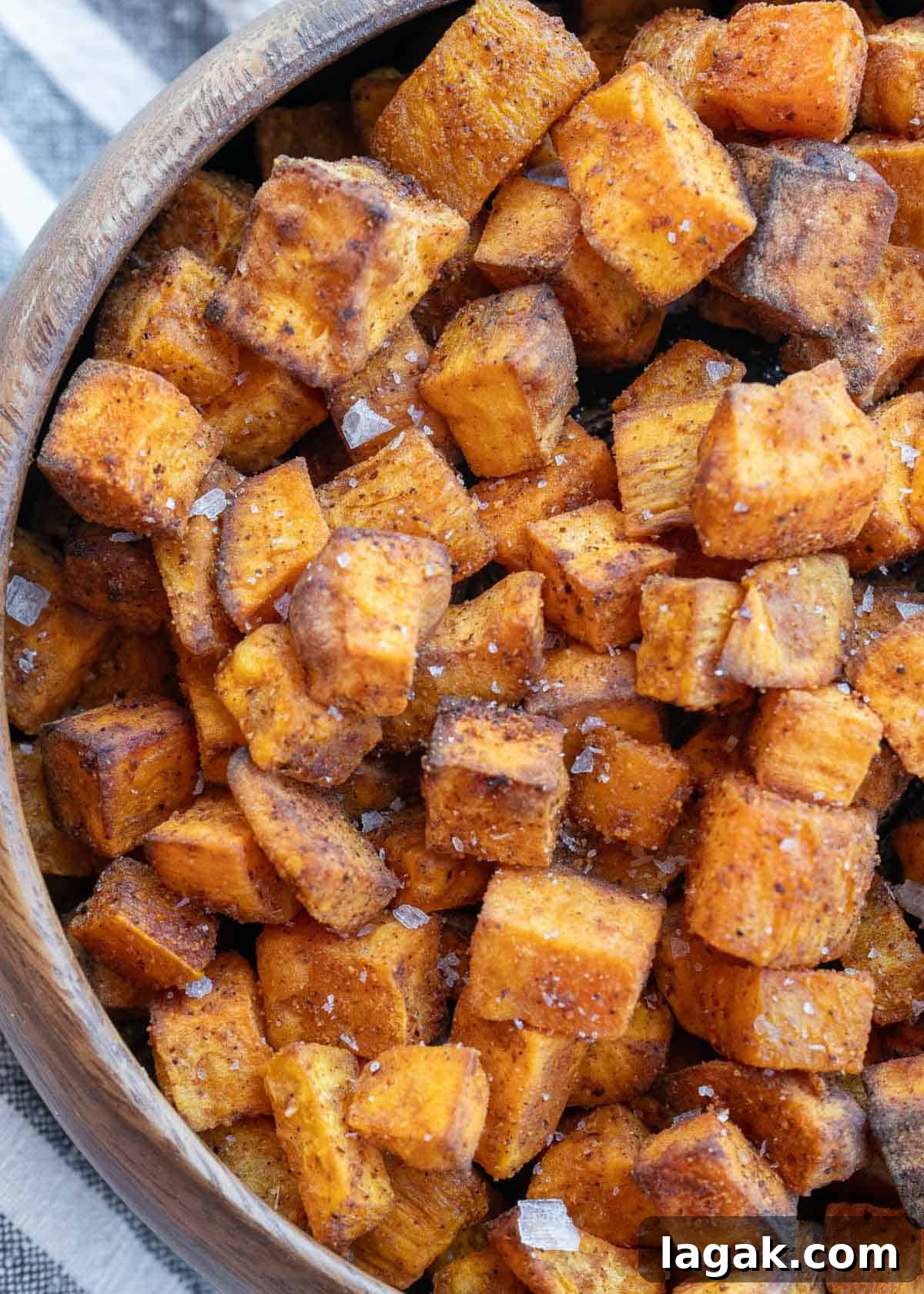 Crispy Air Fryer Sweet Potato Cubes Recipe 10 air fried sweet potatoes