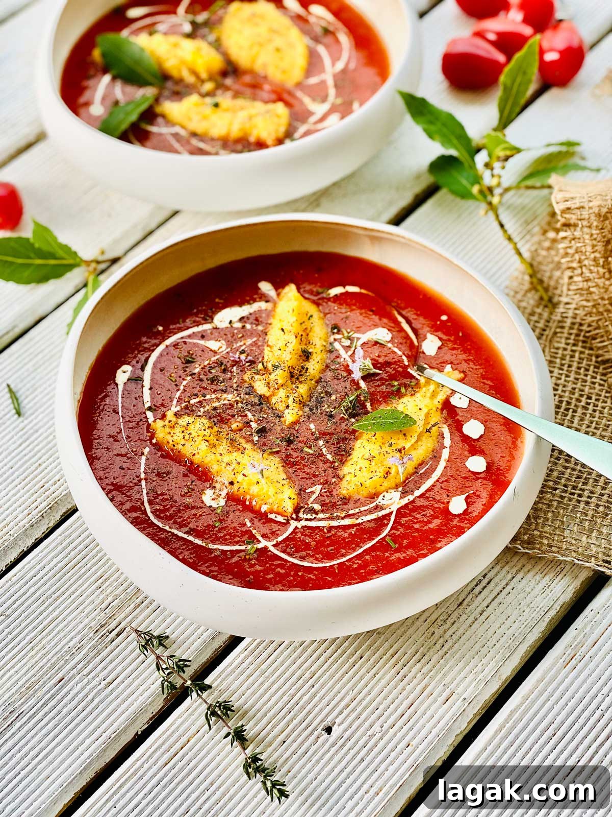 Tomato Polenta Dumpling Soup with Basil and Parmesan 2 Tomato and polenta dumplings soup