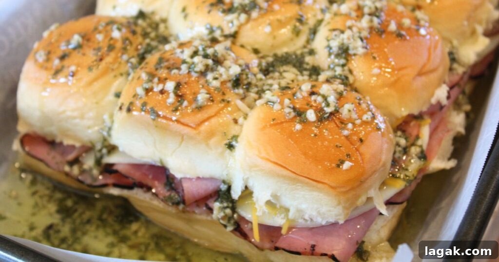 Savory Ham Sliders on Hawaiian Rolls: Party Appetizer Recipe 4 Baked Hawaiian Roll Ham Sliders