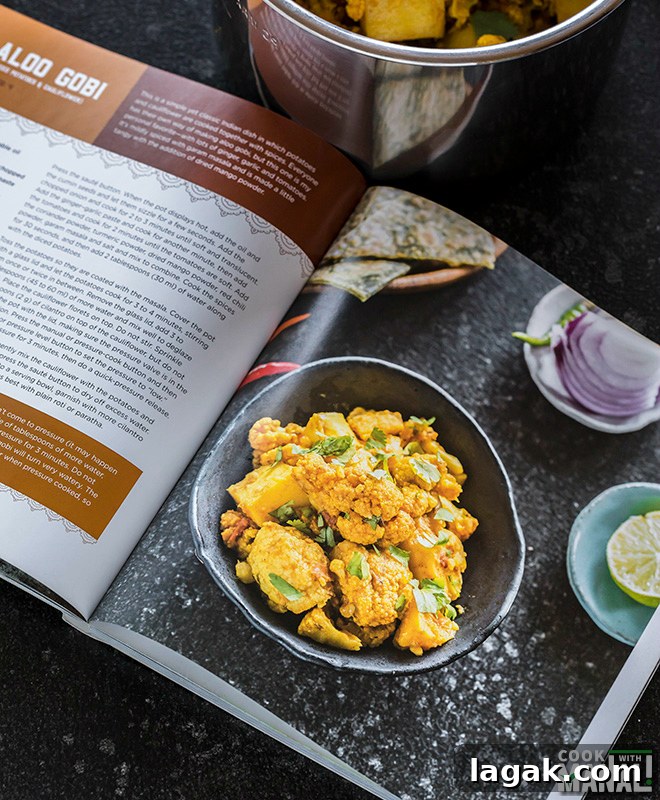 Instant Pot Aloo Gobi: Quick Spiced Potato & Cauliflower Curry 4 aloo gobi recipe picture from a cookbook
