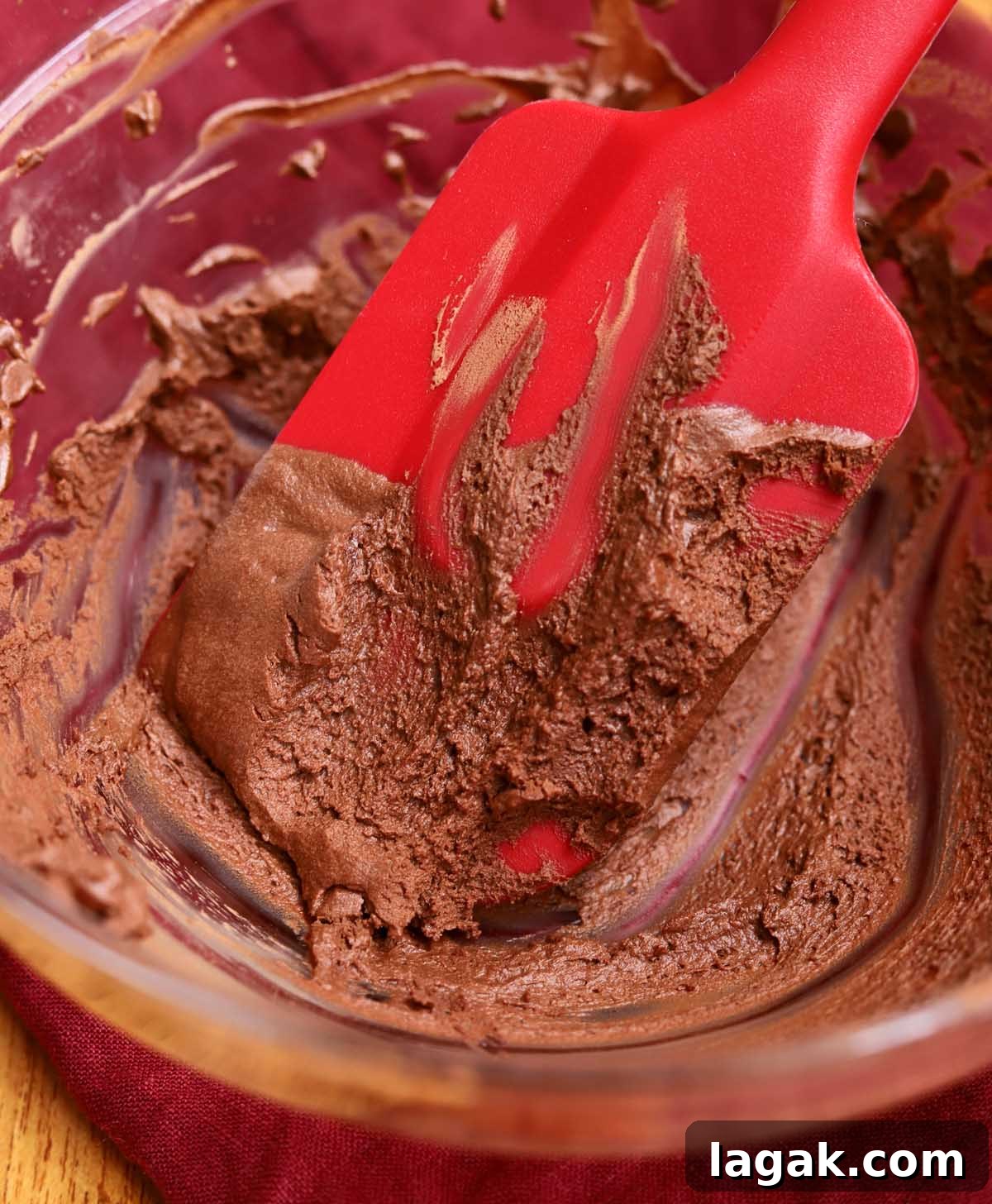 Instant Chocolate Mousse with One Ingredient — Quick Recipe 10 one ingredient chocolate mousse in a bowl with spatula