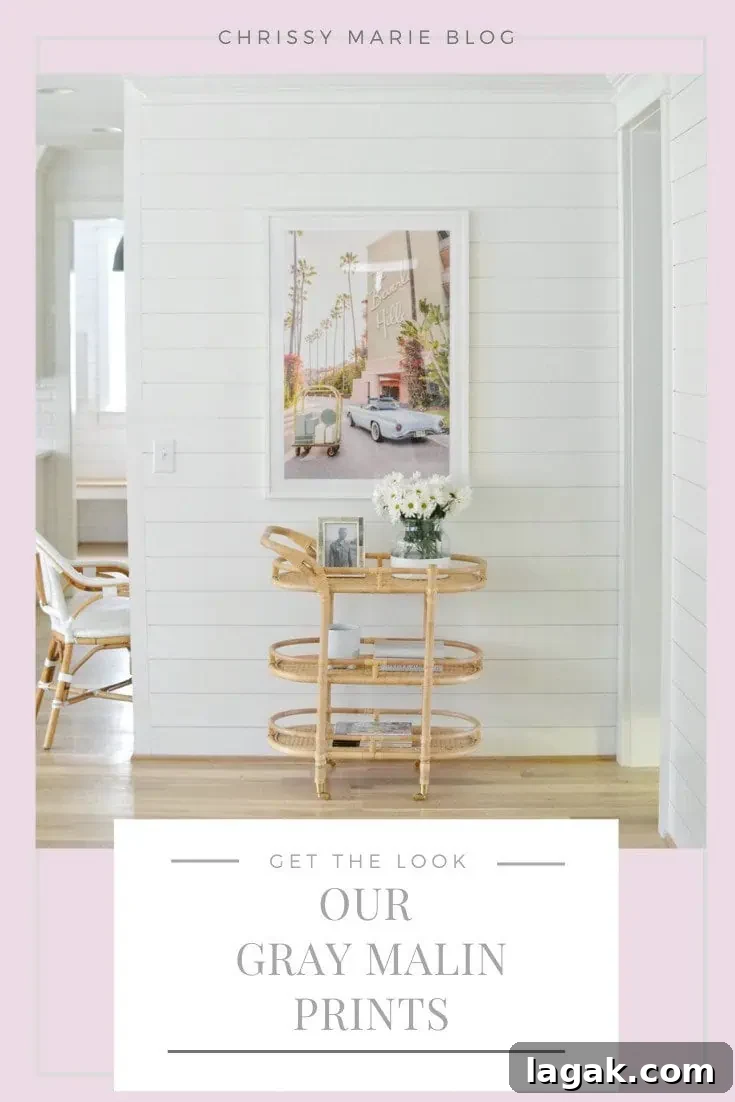 pinterest image with text that reads our Gray Malin prints
