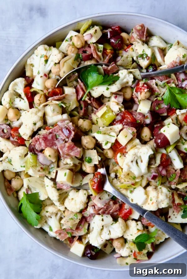 Cauliflower Antipasto Salad