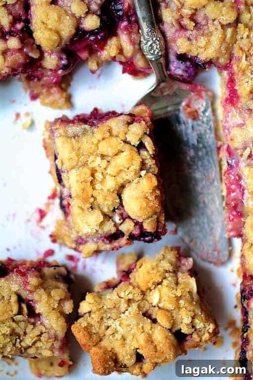 Blueberry Crumble Bars