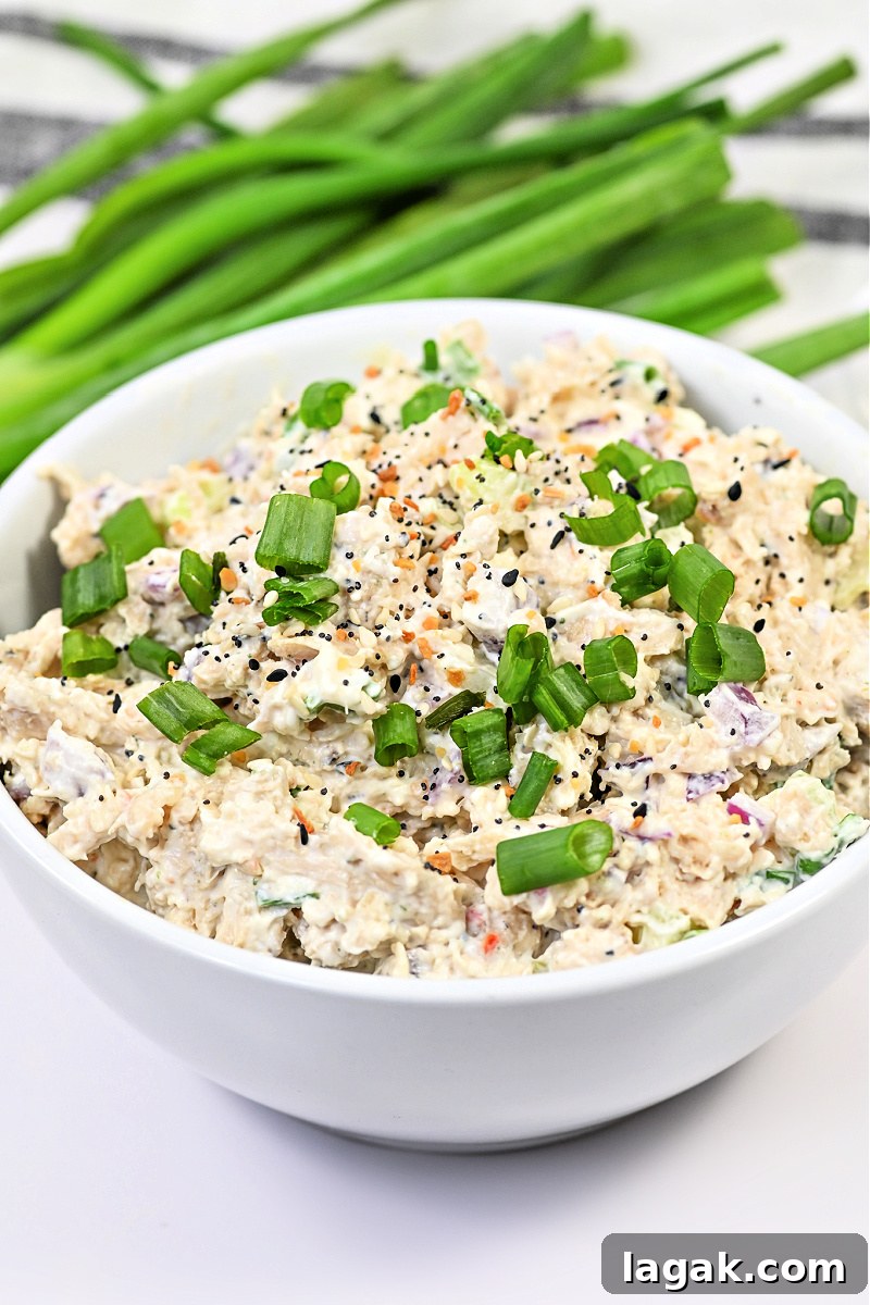 Keto Everything Bagel Chicken Salad Recipe with Creamy Dressing 2 Keto Everything Bagel Chicken Salad